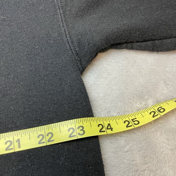 Frog Sitting on a Toadstool Mushroom Sweatshirt Size 2XL Black Embroidered - Picture 4 of 6